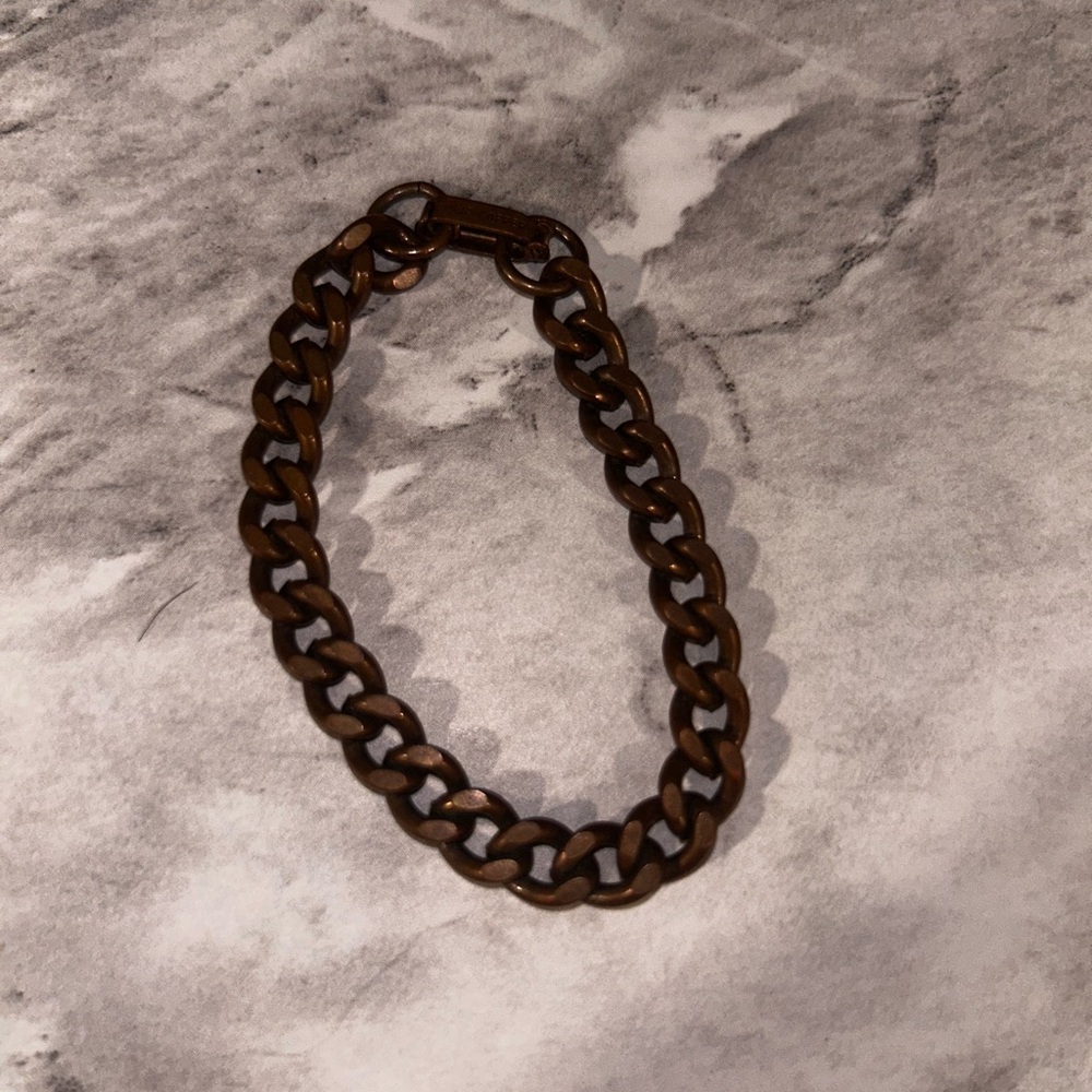 Solid Copper Chain Bracelet